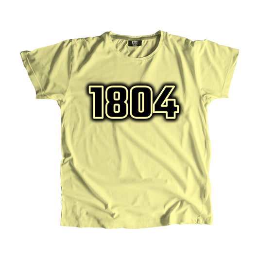 1804 Year Men Unisex T-Shirt (Butter Yellow)