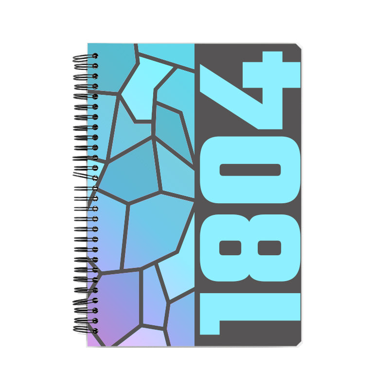 1804 Year Notebook (Charcoal Grey, A5 Size, 100 Pages, Ruled)