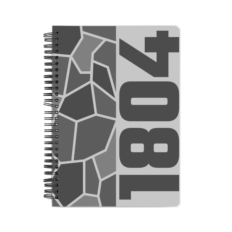 1804 Year Notebook (Melange Grey, A5 Size, 100 Pages, Ruled)