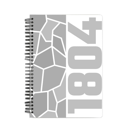 1804 Year Notebook (White, A5 Size, 100 Pages, Ruled)