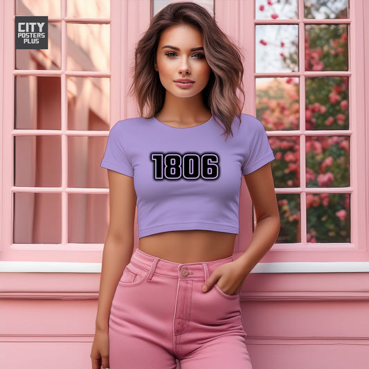 1806 Women Crop Top | Vintage Birth Year Shirt | City Posters Plus