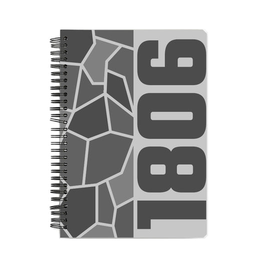 1806 Year Notebook (Melange Grey, A5 Size, 100 Pages, Ruled)