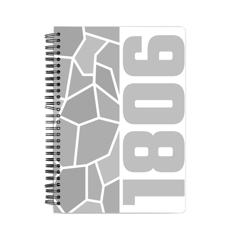 1806 Year Notebook (White, A5 Size, 100 Pages, Ruled)