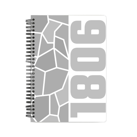 1806 Year Notebook (White, A5 Size, 100 Pages, Ruled)