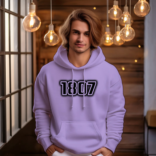 1807 Year Men Unisex Hoodie (Iris Lavender)