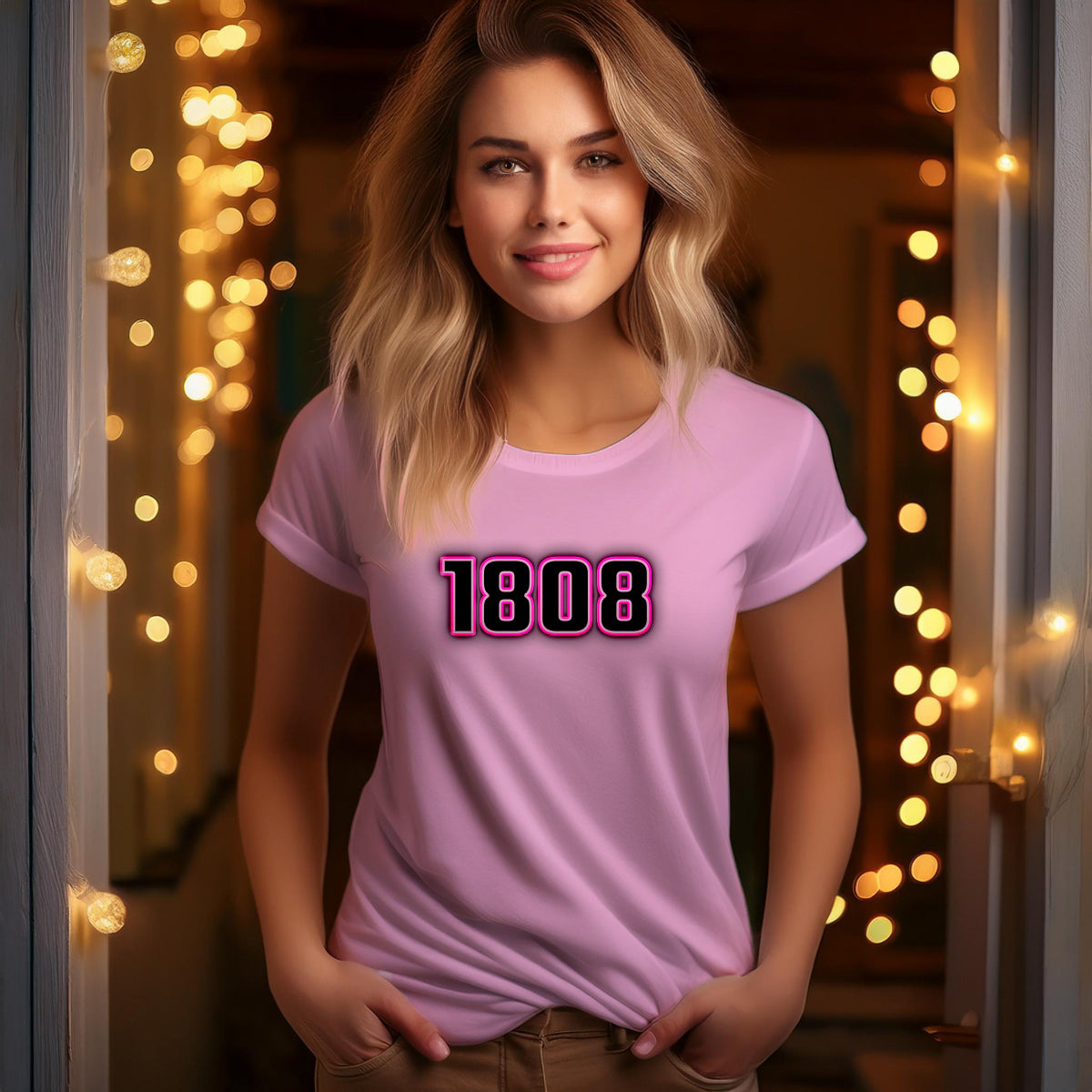 1808 Year Women T-Shirt (Light Pink)