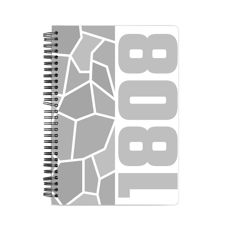 1808 Year Notebook (White, A5 Size, 100 Pages, Ruled)