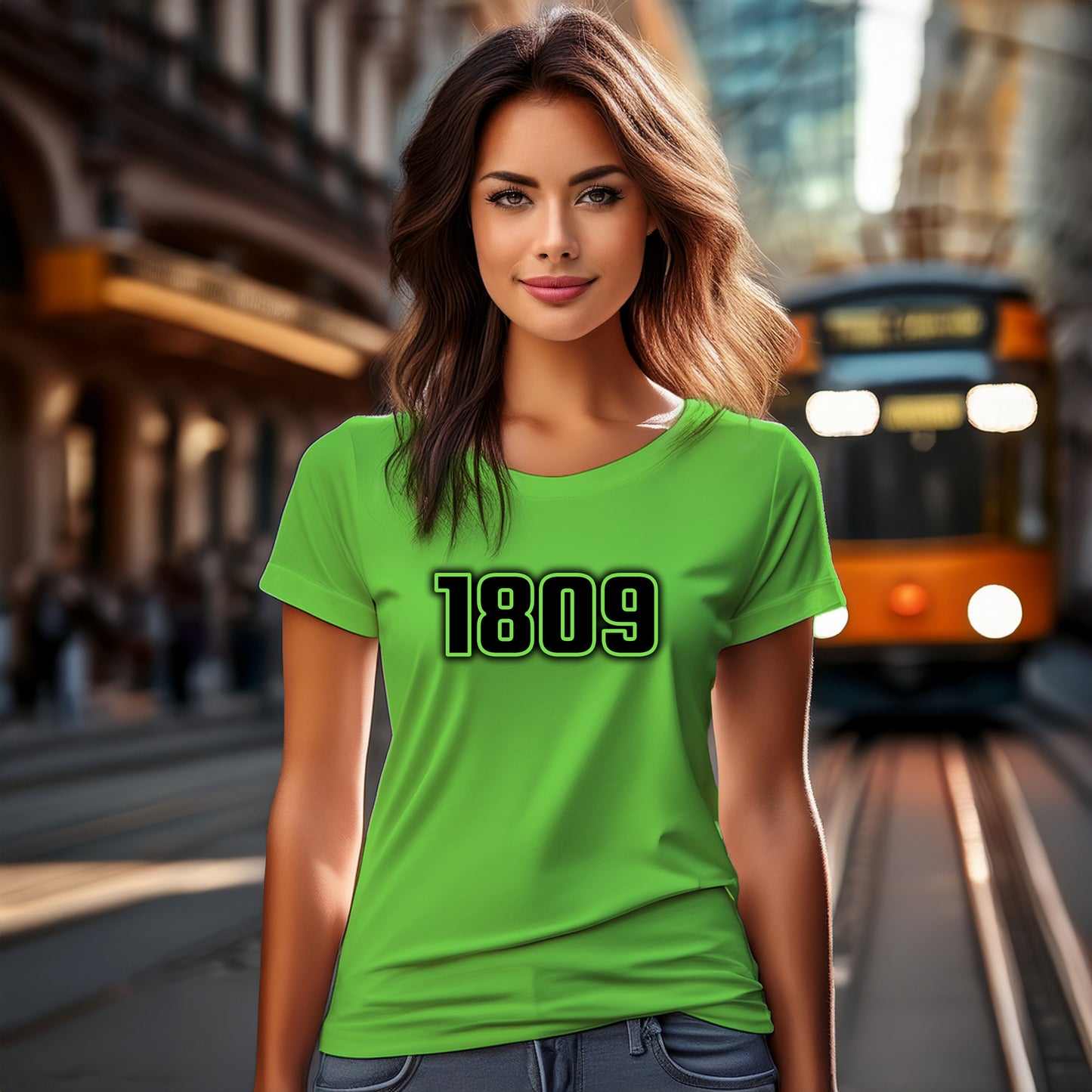 1809 Year Women T-Shirt (Liril Green)