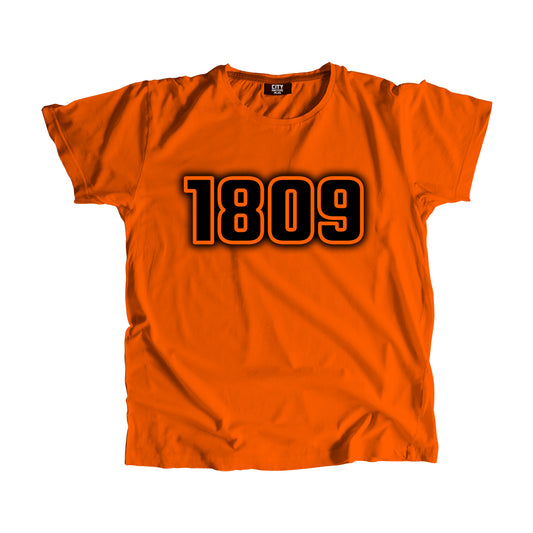 1809 Vintage Heritage Year Men Unisex T-Shirt (Orange)