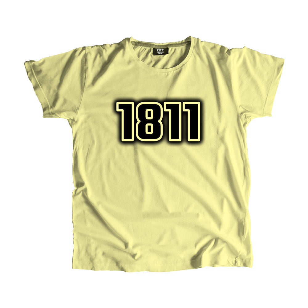 1811 Vintage Heritage Year Men Unisex T-Shirt (Butter Yellow)