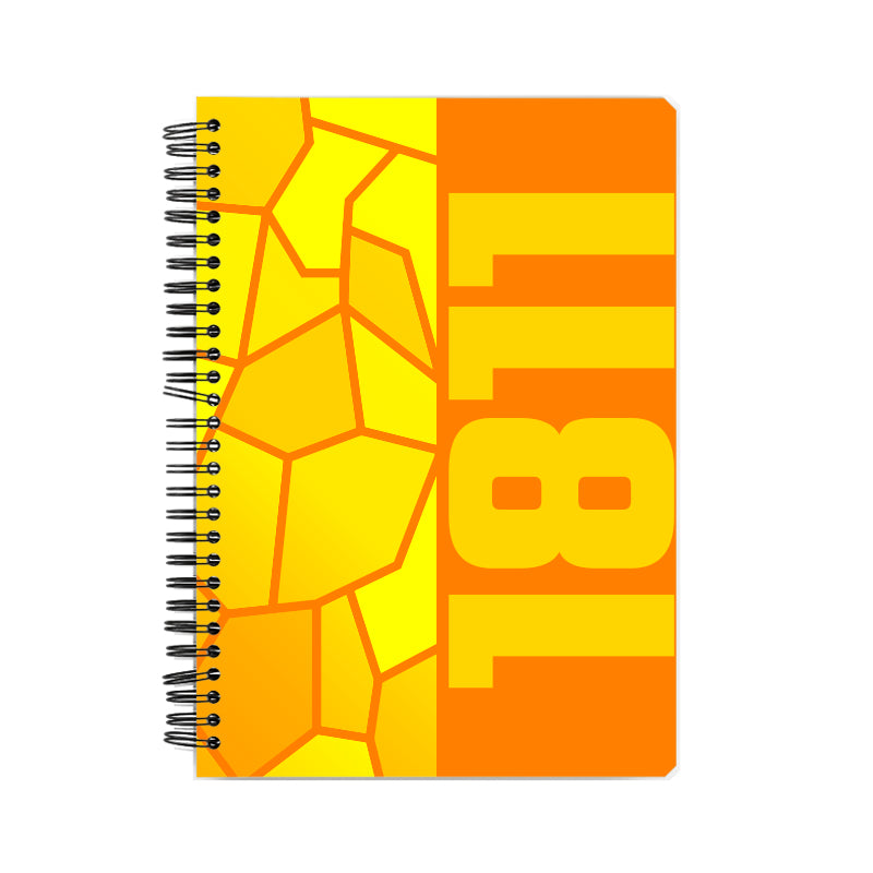 1811 Year Notebook (Orange, A5 Size, 100 Pages, Ruled)