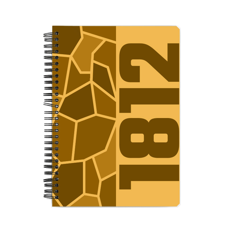 1812 Year Notebook (Golden Yellow, A5 Size, 100 Pages, Ruled)