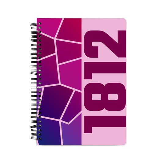 1812 Year Notebook (Light Pink, A5 Size, 100 Pages, Ruled)