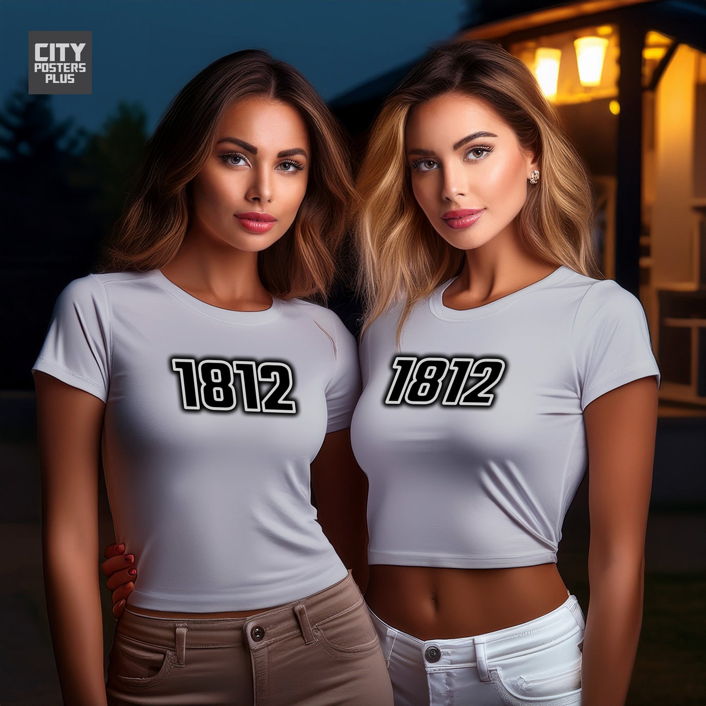 1812 Year Women Crop Top (Melange Grey)