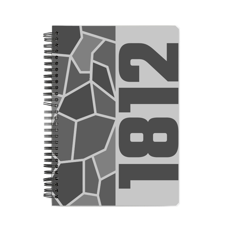 1812 Year Notebook (Melange Grey, A5 Size, 100 Pages, Ruled)