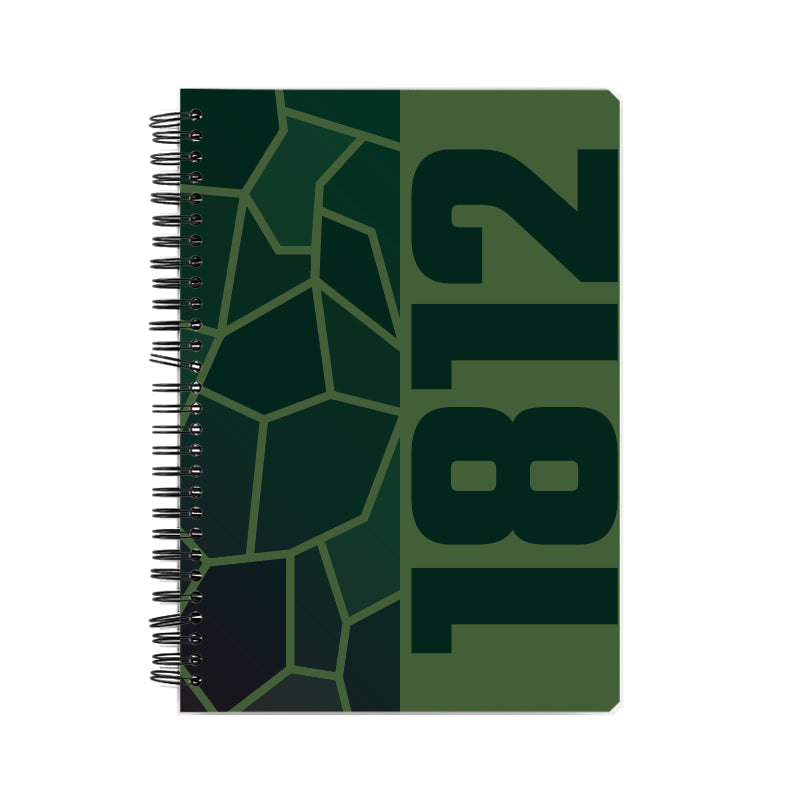 1812 Year Notebook (Olive Green, A5 Size, 100 Pages, Ruled)