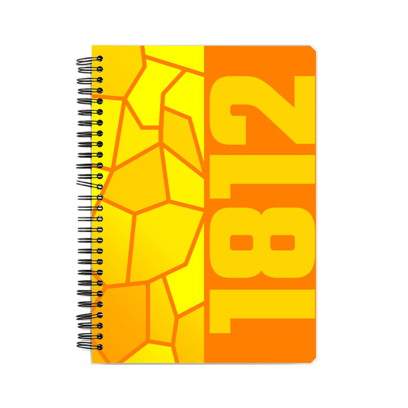 1812 Year Notebook (Orange, A5 Size, 100 Pages, Ruled)