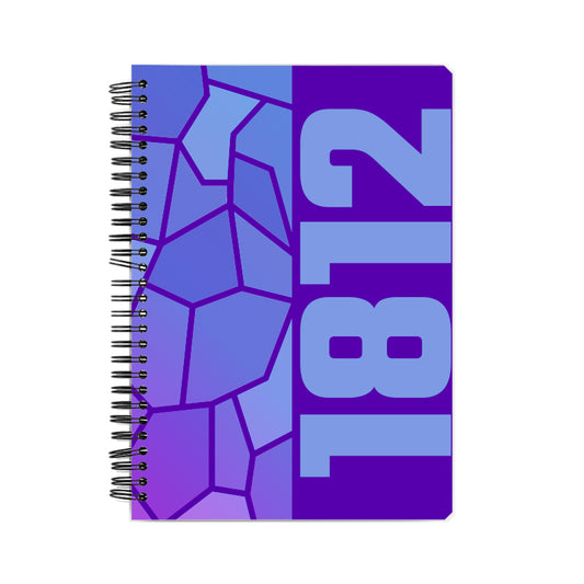 1812 Year Notebook (Purple, A5 Size, 100 Pages, Ruled)