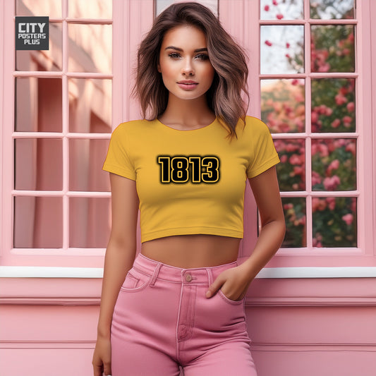 1813 Women Crop Top | Vintage Birth Year Shirt | City Posters Plus