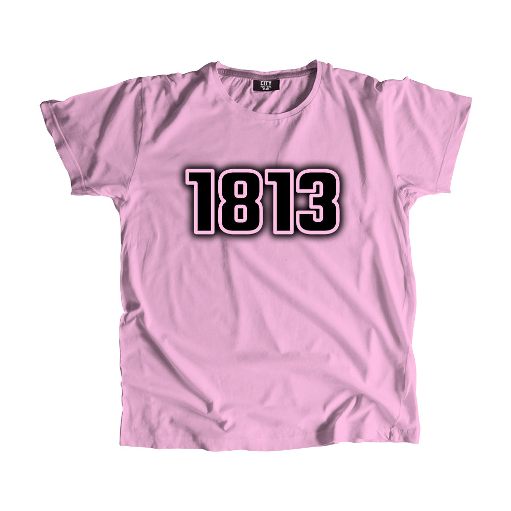 1813 Vintage Heritage Year Men Unisex T-Shirt (Light Pink)