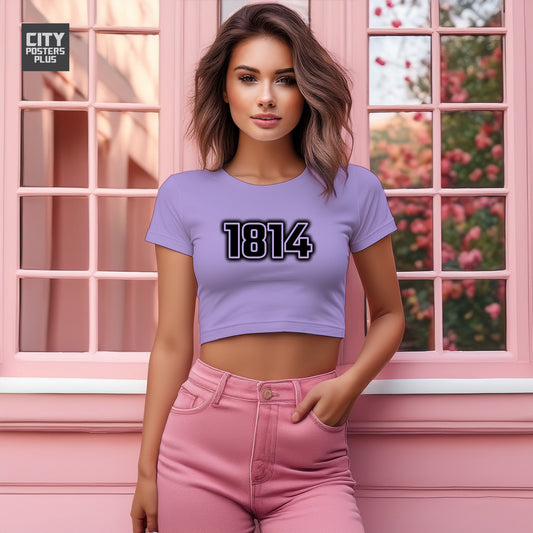 1814 Women Crop Top | Vintage Birth Year Shirt | City Posters Plus