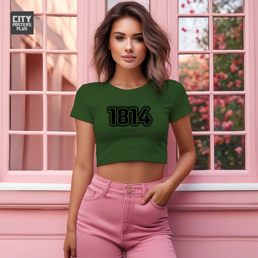 1814 Women Crop Top | Vintage Birth Year Shirt | City Posters Plus
