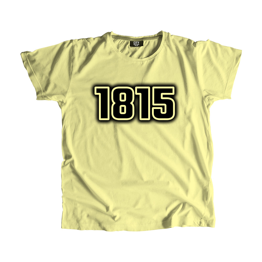 1815 Vintage Heritage Year Men Unisex T-Shirt (Butter Yellow)