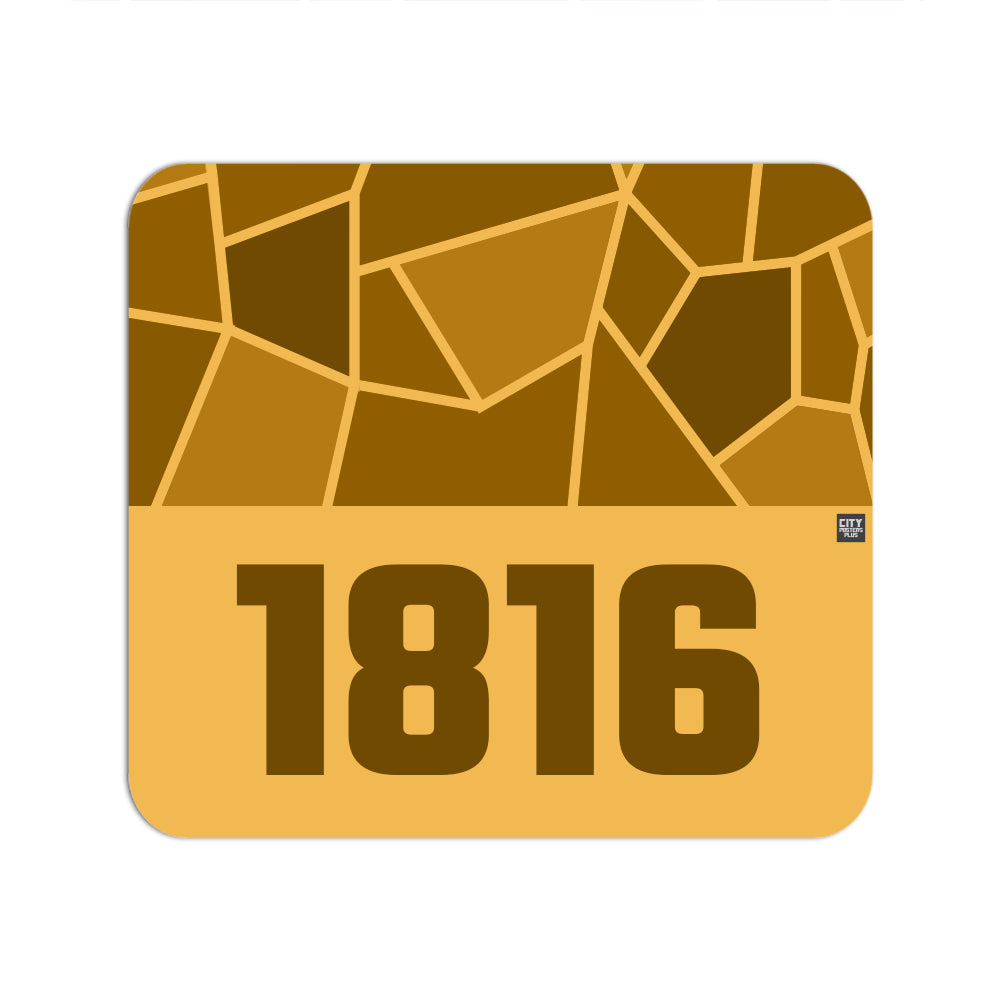 1816 Year Mousepad (Golden Yellow)