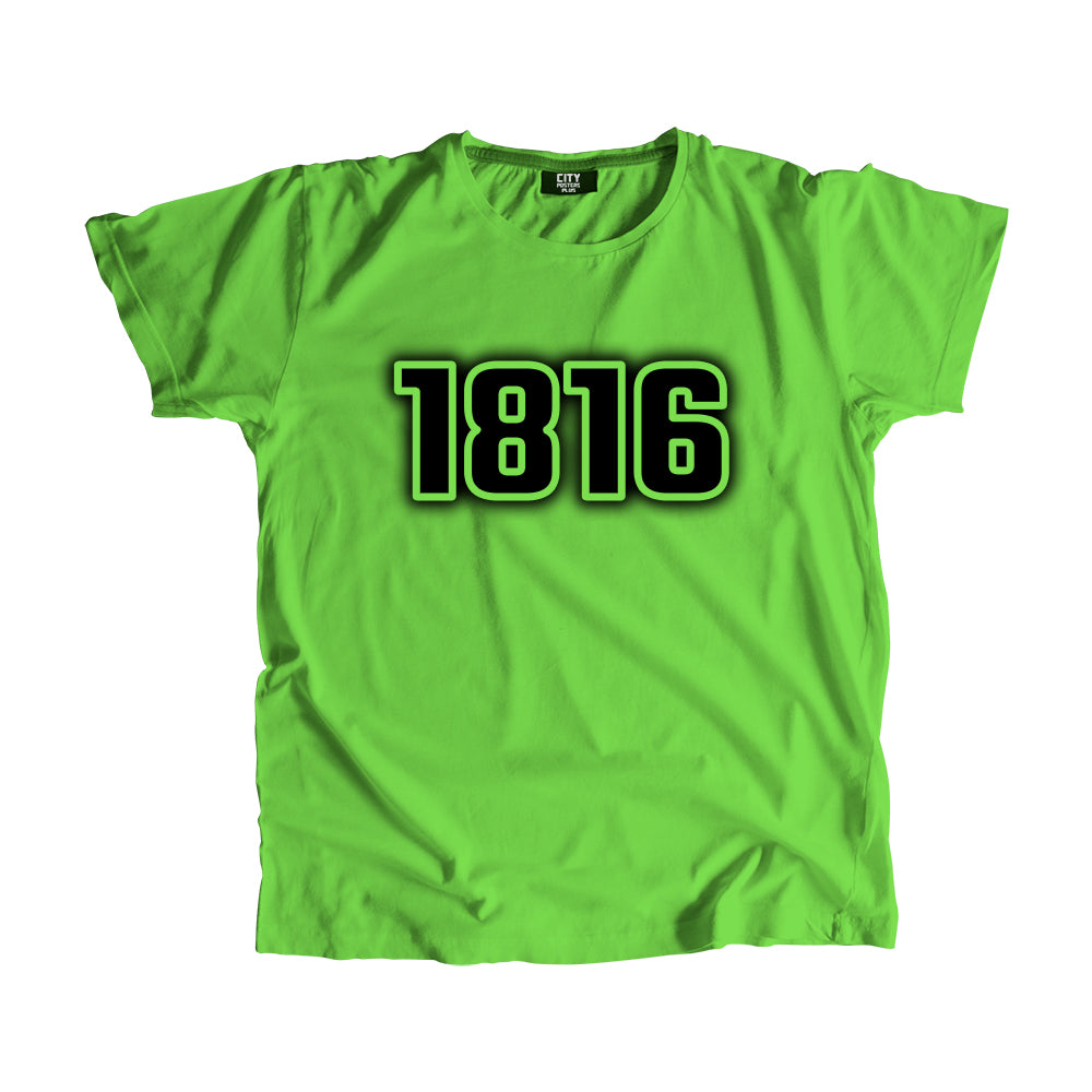 1816 Year Men Unisex T-Shirt (Liril Green)