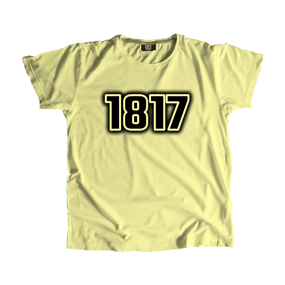 1817 Vintage Heritage Year Men Unisex T-Shirt (Butter Yellow)