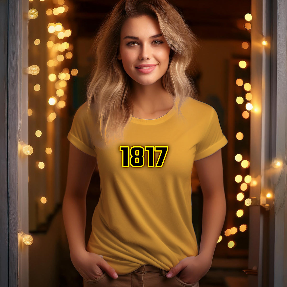 1817 Year Women T-Shirt (Golden Yellow)