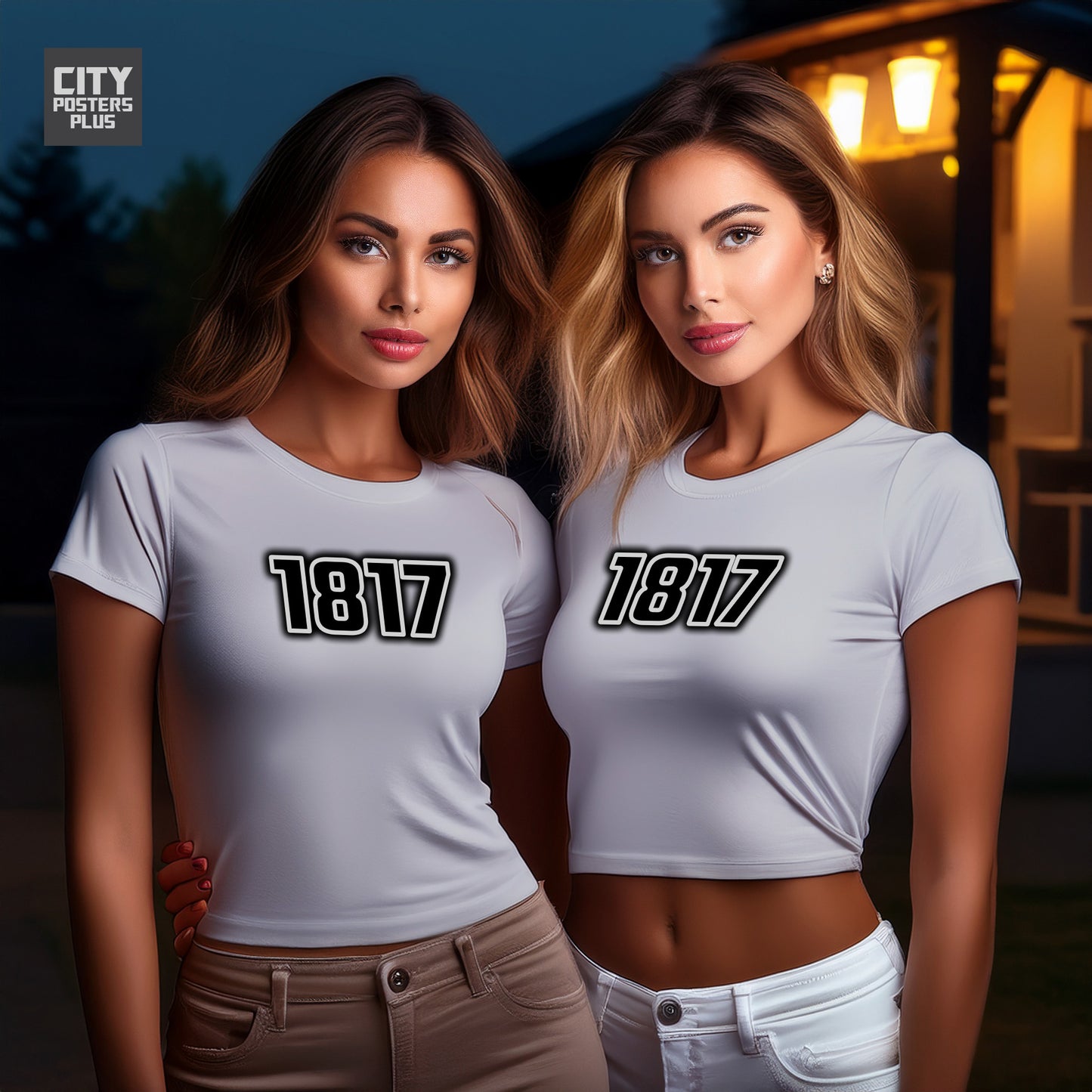 1817 Year Women Crop Top (Melange Grey)