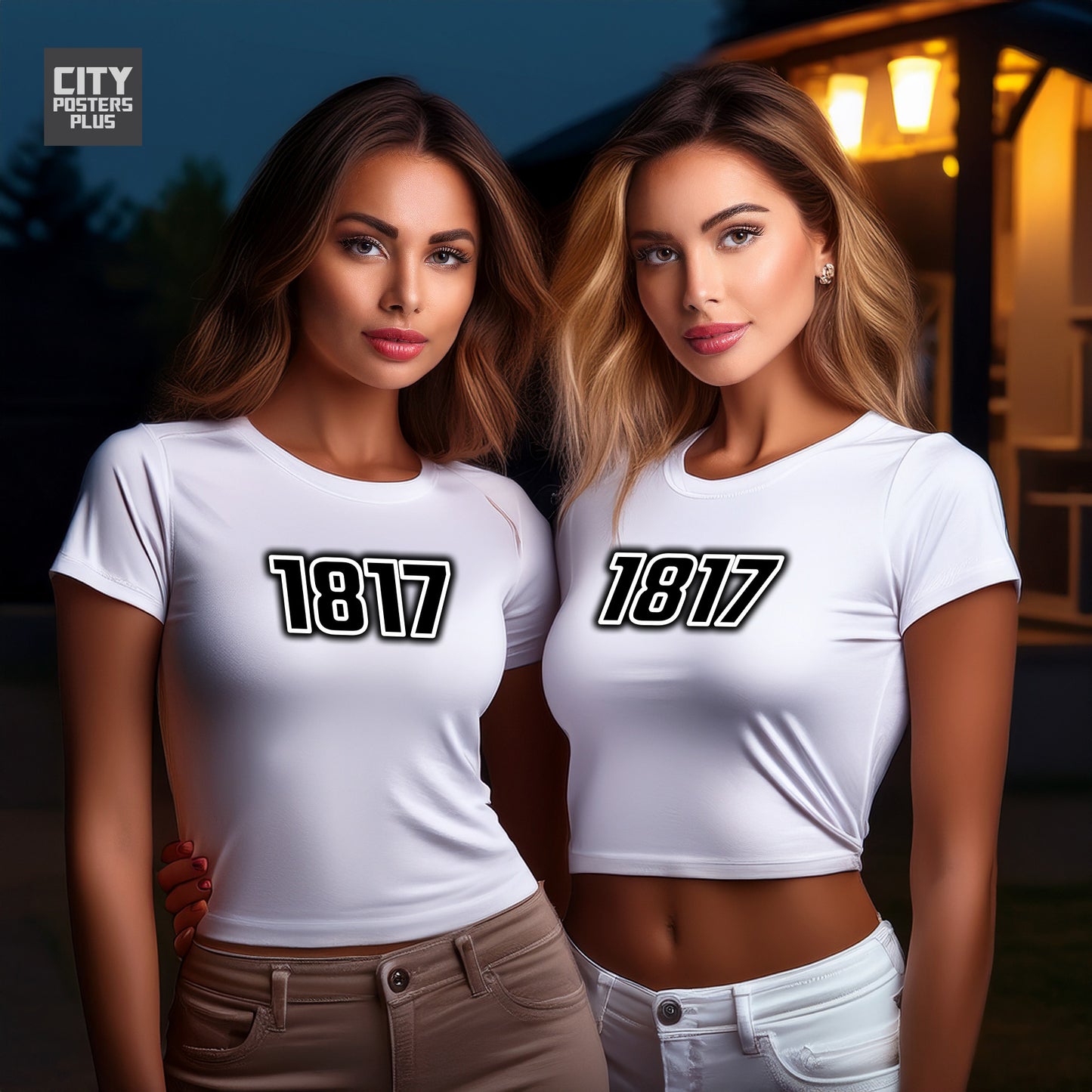 1817 Year Women Crop Top (White)