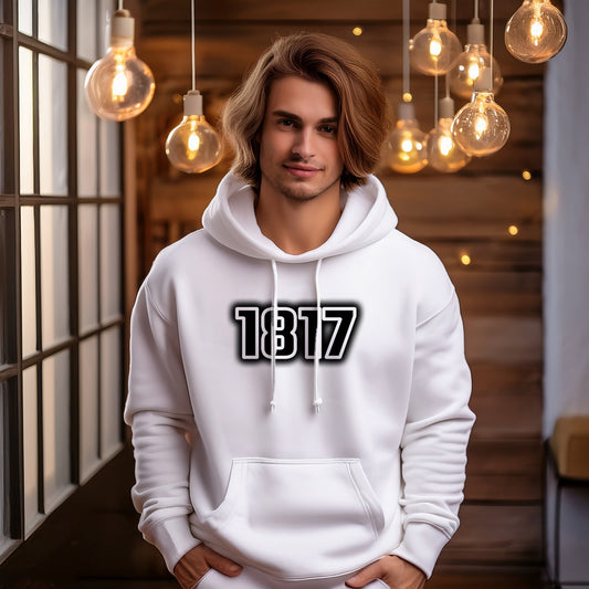 1817 Year Men Unisex Hoodie (White)