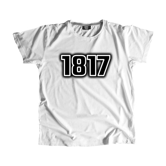 1817 Vintage Heritage Year Men Unisex T-Shirt (White)