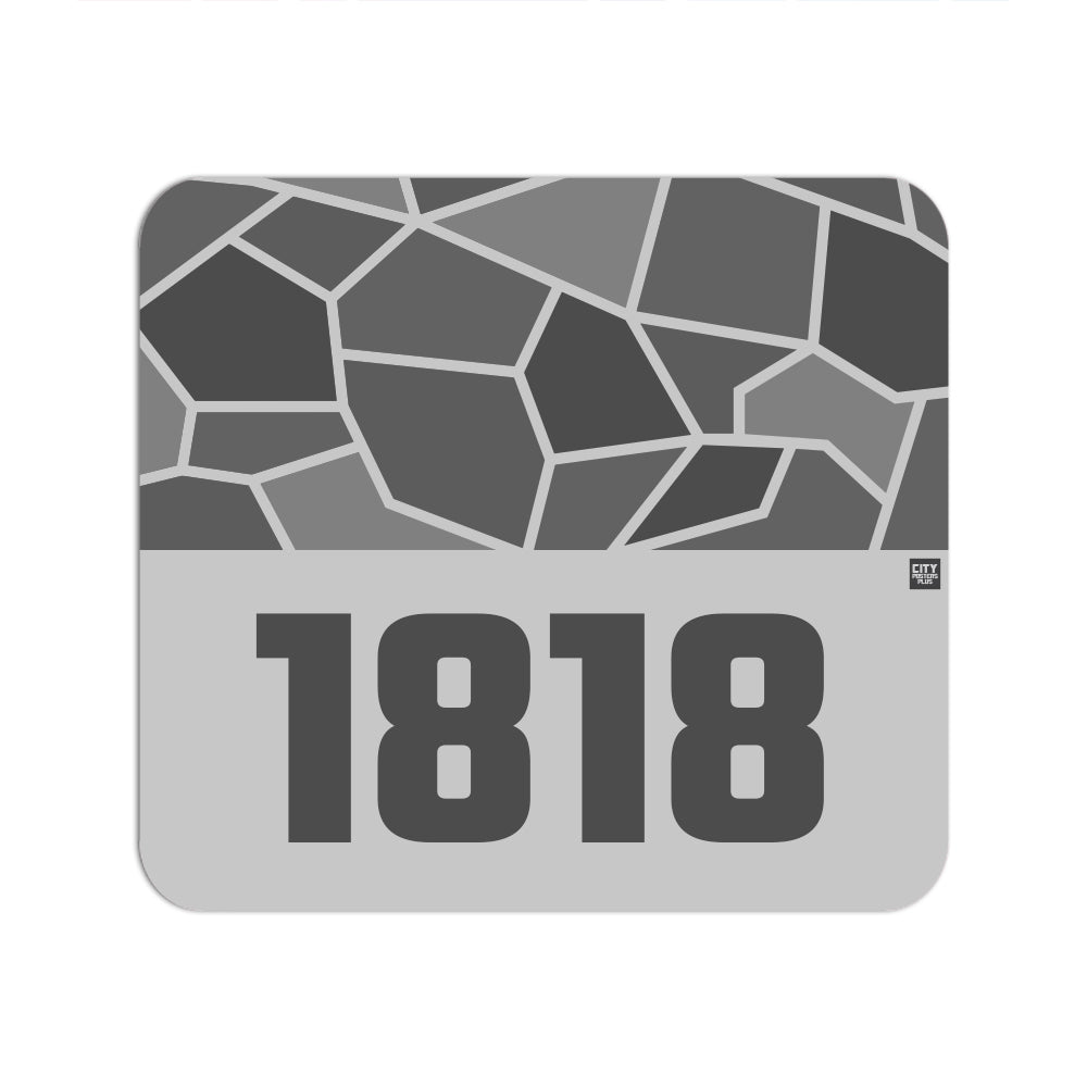 1818 Year Mousepad (Melange Grey)