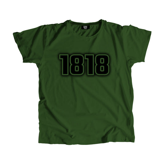 1818 Vintage Heritage Year Men Unisex T-Shirt (Olive Green)