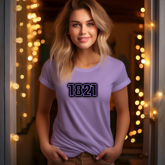 1821 Year Women T-Shirt (Iris Lavender)