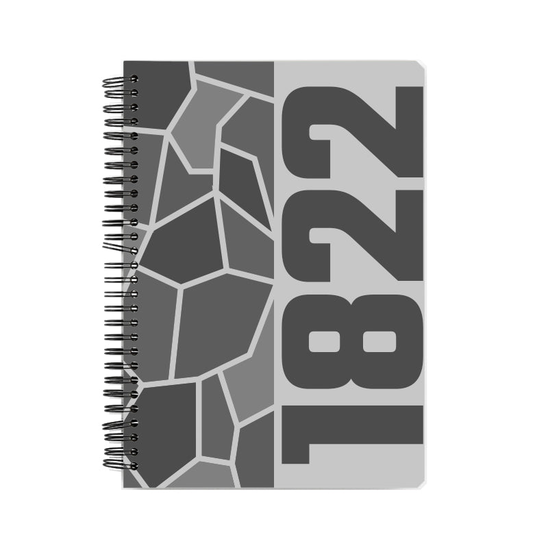 1822 Year Notebook (Melange Grey, A5 Size, 100 Pages, Ruled)