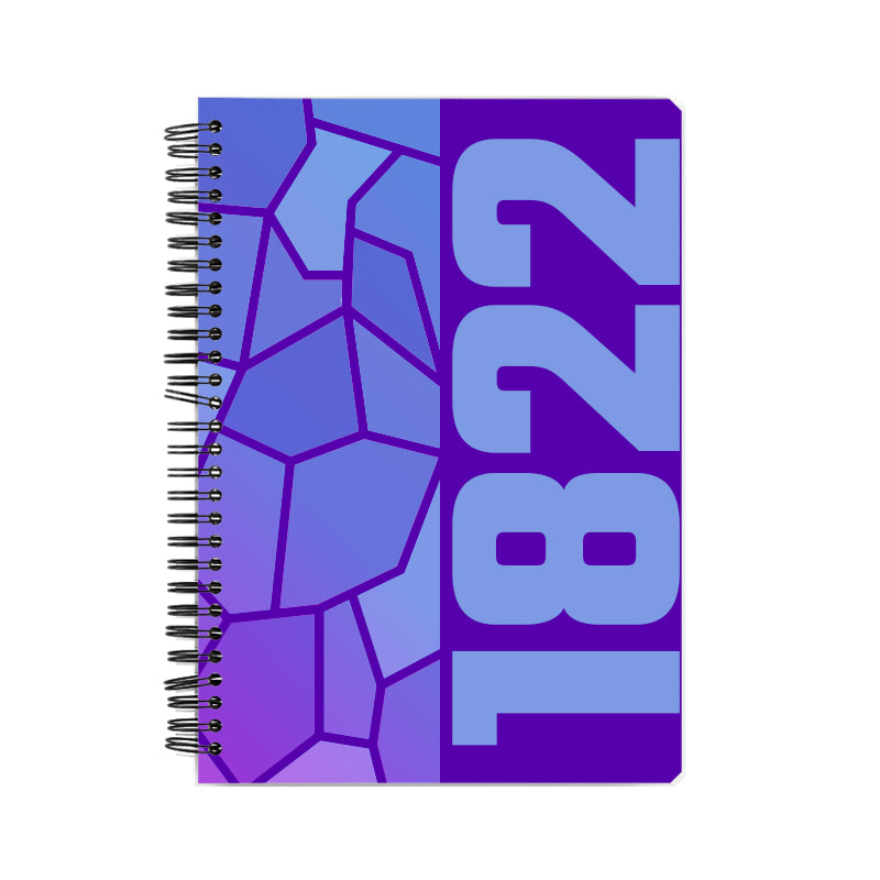 1822 Year Notebook (Purple, A5 Size, 100 Pages, Ruled)