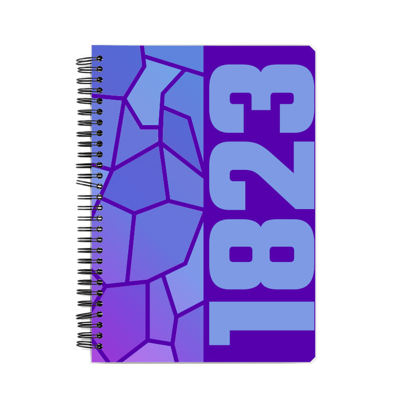 1823 Year Notebook (Purple, A5 Size, 100 Pages, Ruled)