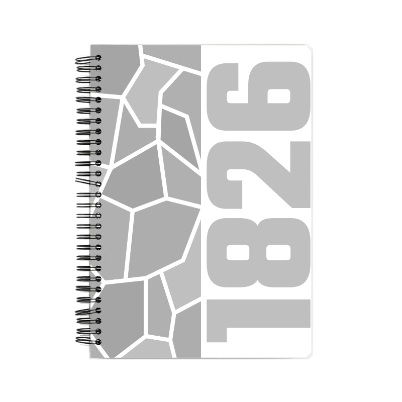 1826 Year Notebook (White, A5 Size, 100 Pages, Ruled)