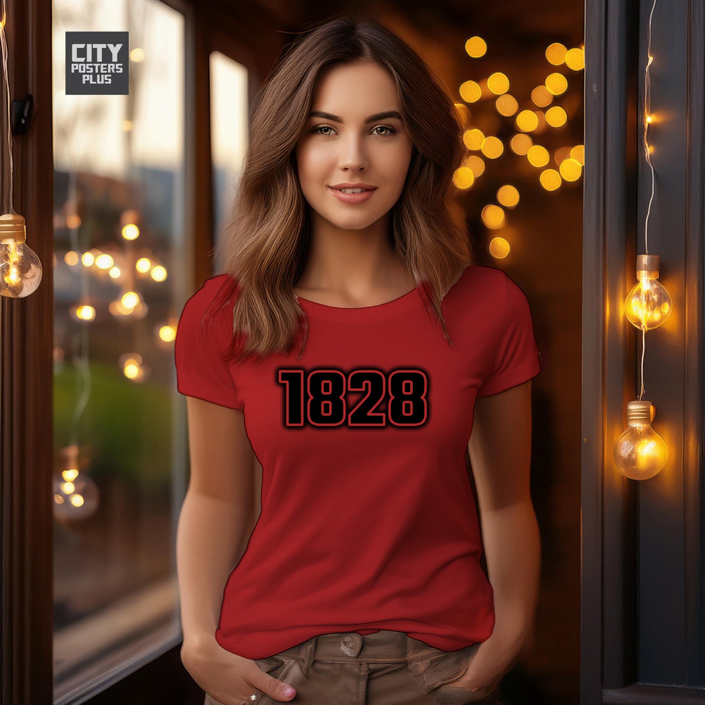1828 Year Women T-Shirt (Red)