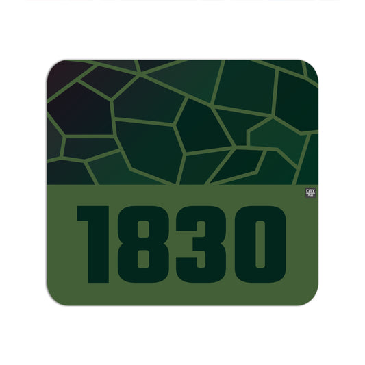 1830 Year Mousepad (Olive Green)