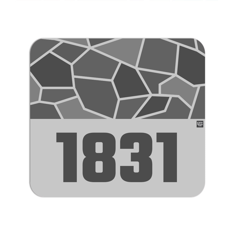 1831 Year Mousepad (Melange Grey)