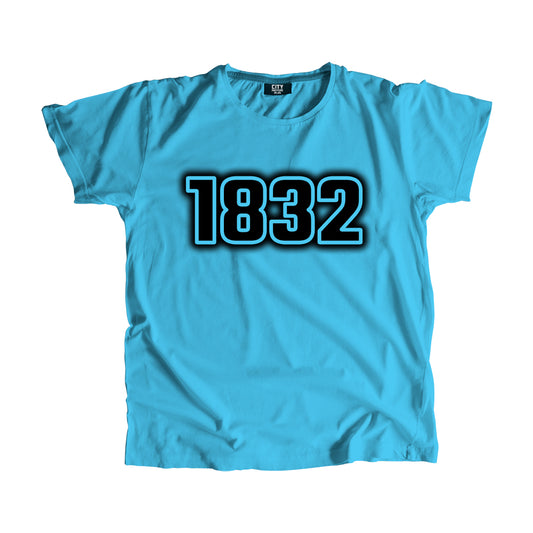1832 Vintage Heritage Year Men Unisex T-Shirt (Sky Blue)