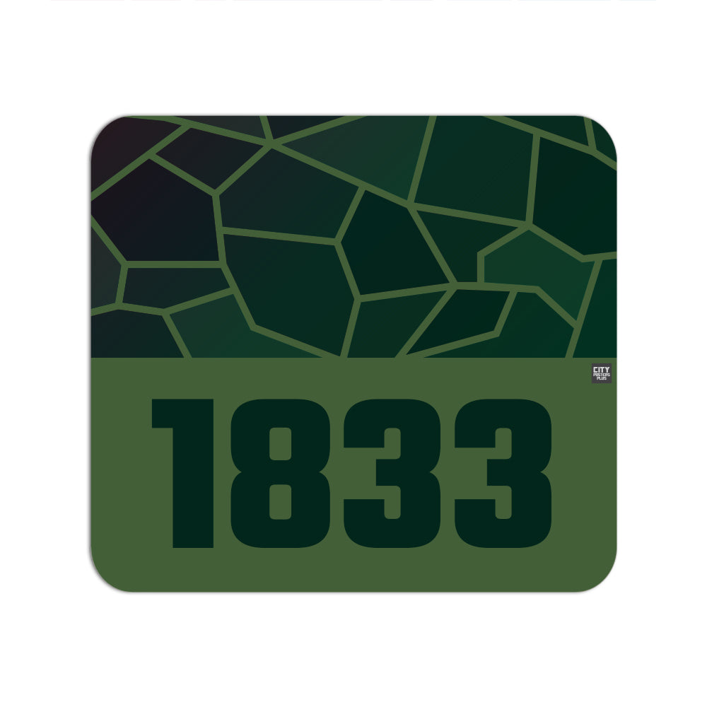 1833 Year Mousepad (Olive Green)