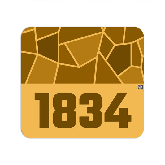 1834 Year Mousepad (Golden Yellow)