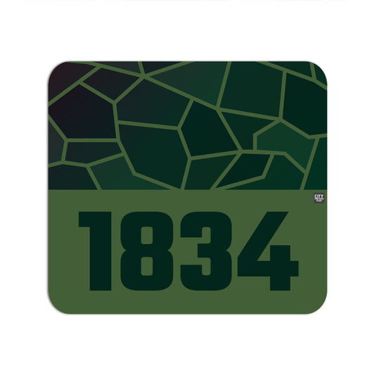 1834 Year Mousepad (Olive Green)