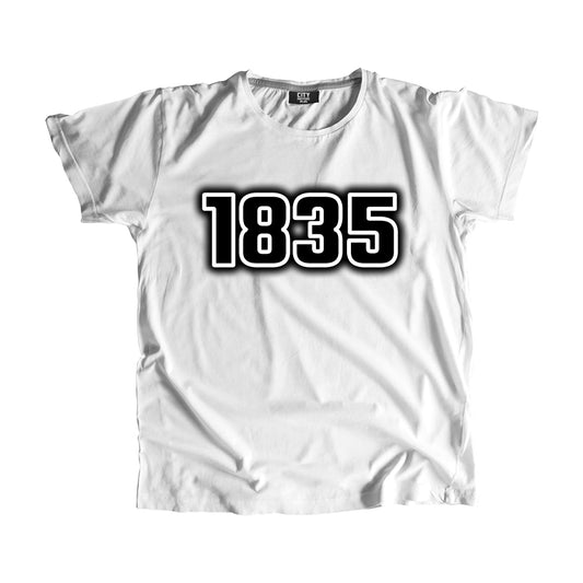 1835 Year Men Unisex T-Shirt (White)